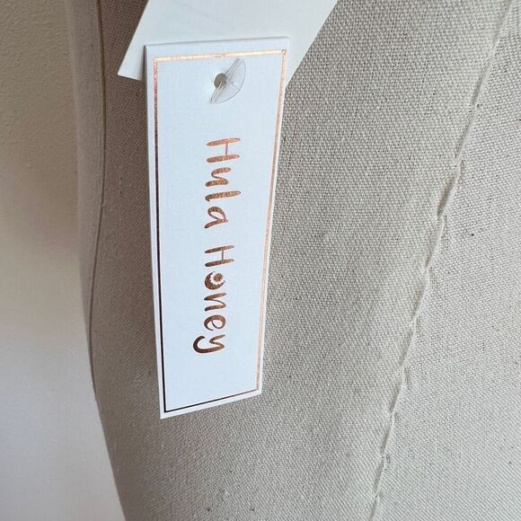 Hula Honey Floral Ruffled High Neck Bikini Swim Top Pink Size Small NWT - Picture 9 of 13